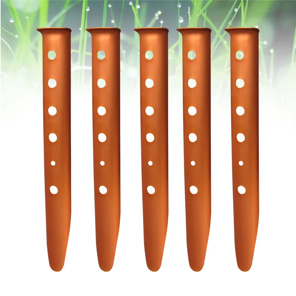 

6 PCS Metal Tent Ground Stakes Hard Pegs Beach Canopy Hiking Nail Snowfield Camping Aluminum Heavy Duty