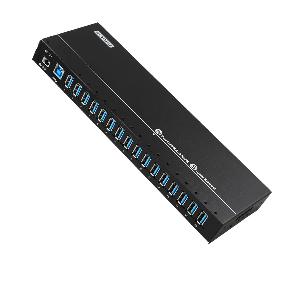 Sipolar A316 120 Вт с 16 портами USB 3,0 Синхронизация данных и зарядный концентратор а выходное зарядное устройство для телефонов HDD SSD Биткоин Miniers