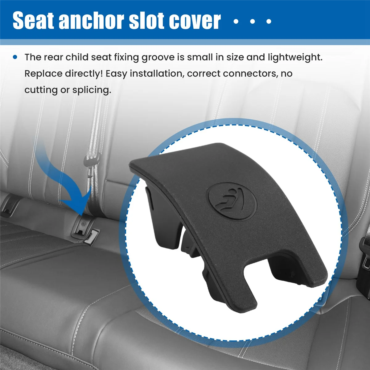 Анкер для заднего детского сиденья Isofix отделка крышки A4 (09-16) 8T0887187