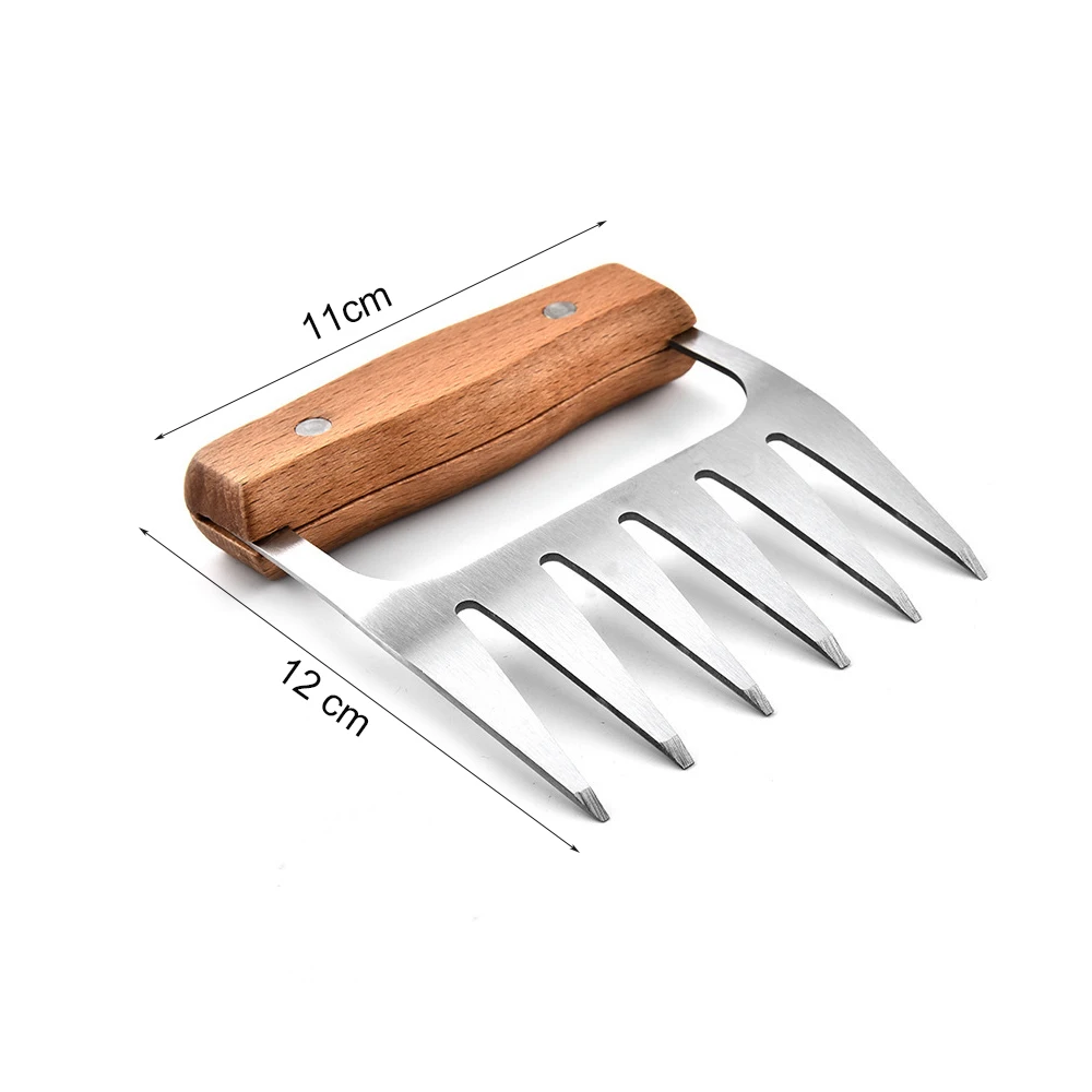 Шреддер для мяса SHANGPEIXUAN измельчитель из нержавеющей стали с деревянной ручкой