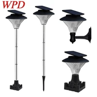 wpd solar light contemporary lawn lamp 60 leds waterproof ip65 outdoor decorative for courtyard park garden