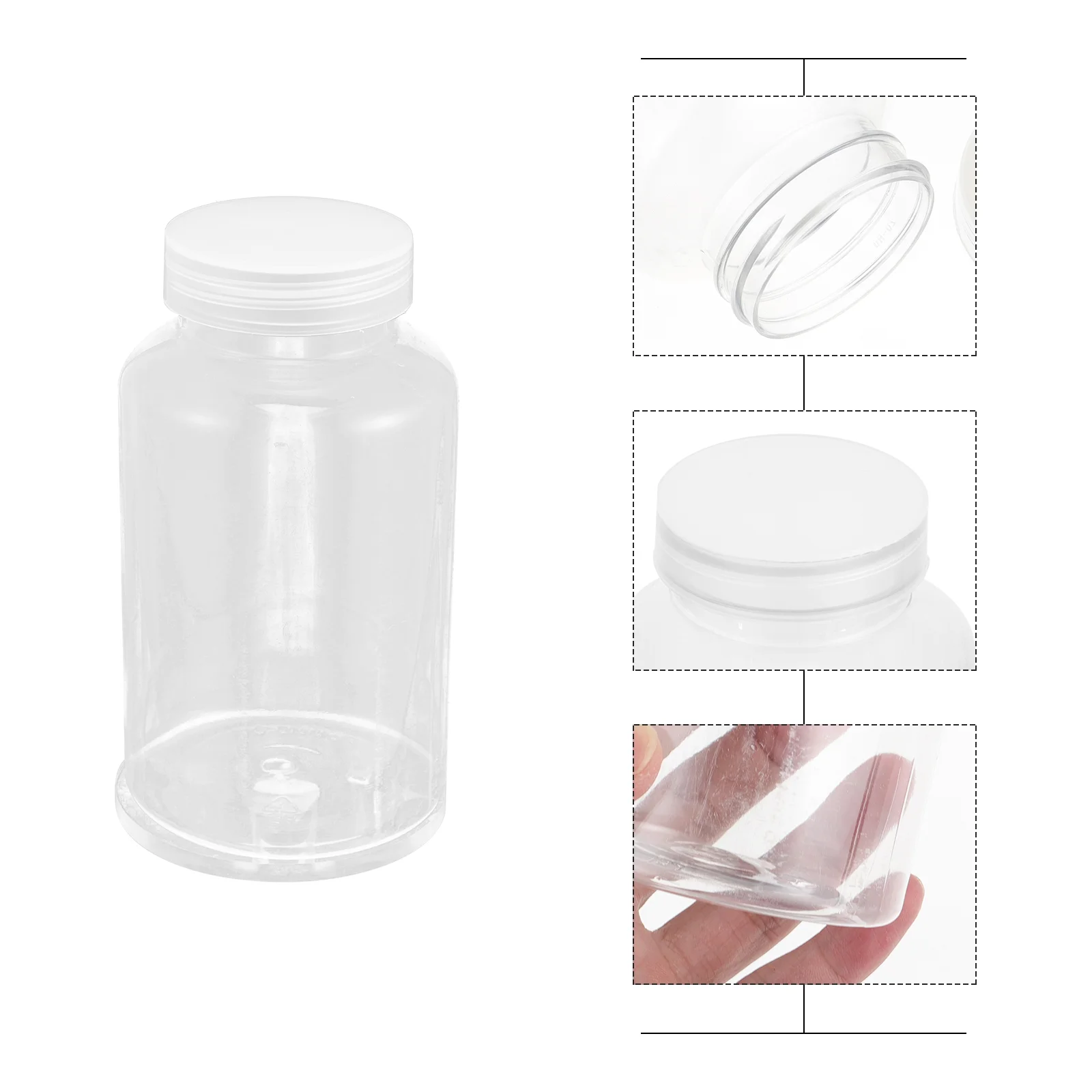 

Bottles Bottlereagent Beverage Agent Storage Drink Transparent500Ml Sub Liquid Practical Packing Environmental Laboratory