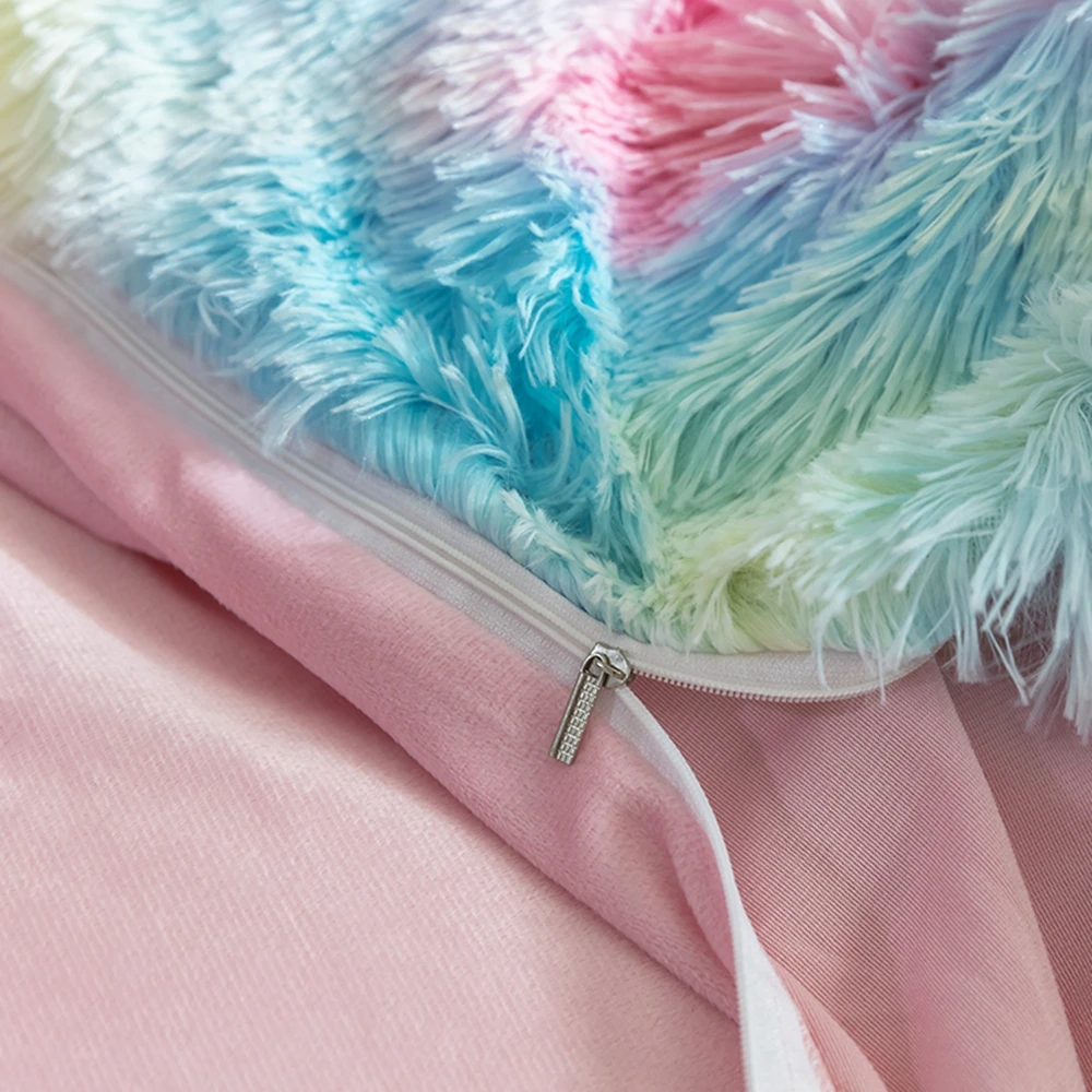 Зимняя очень теплая кровать плюшевая романтическая принцесса норковый бархат