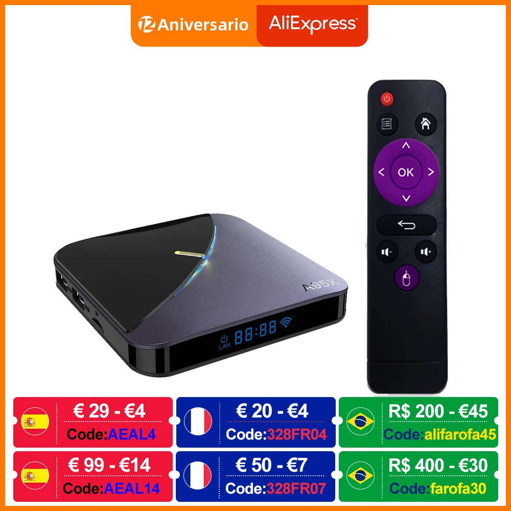 ТВ-приставка A95X F3 Air II Android 11 Amlogic S905W2 4 + 64 ГБ 2 16 Гб |