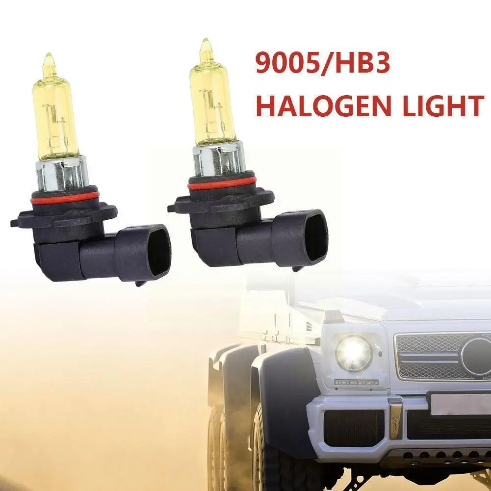 

1pcs 9005 HB3 Car Halogen Light 60W Yellow Glass Fog Auto Xenon P20d Automotive Gas Styling Headlights Lamps Car Bulb C8 M2A9