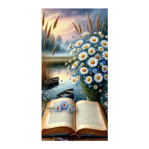 Алмазная картина Fullcang Рид Ромашка