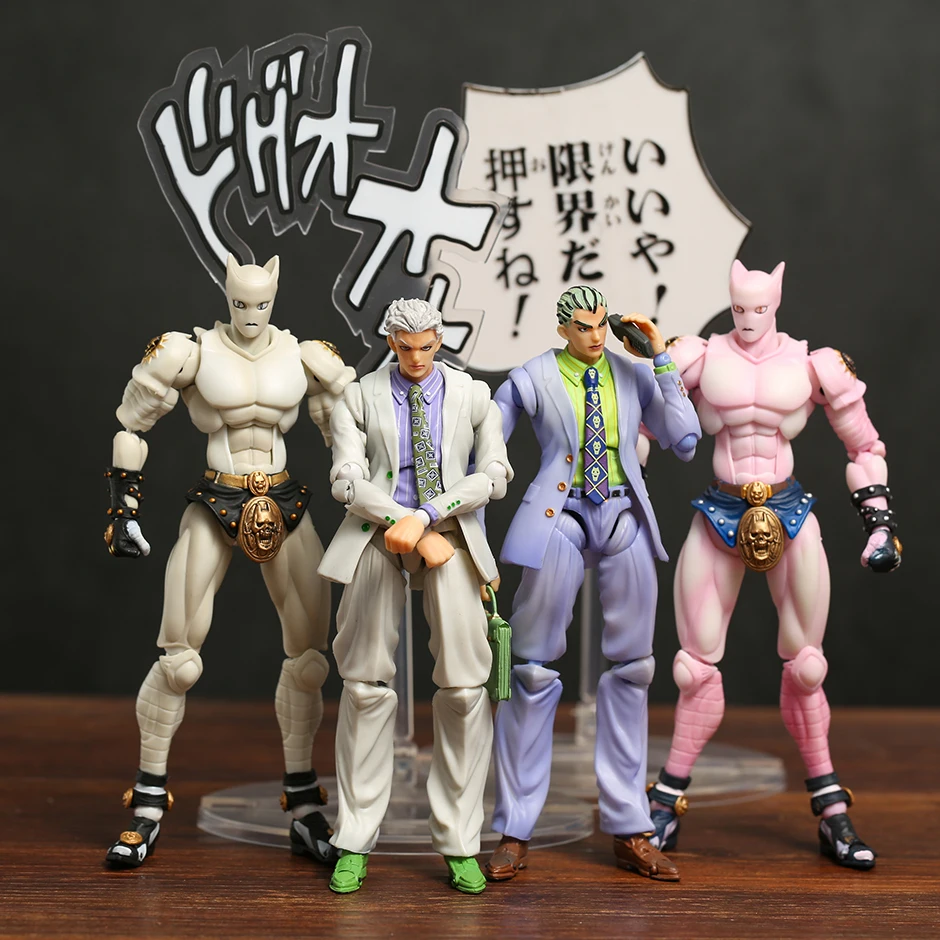 

JoJo's Bizarre Adventure Kira Yoshikage Killer Queen 6" Action Figure Joint Movable Model Toy Collection Doll Surprise Gift
