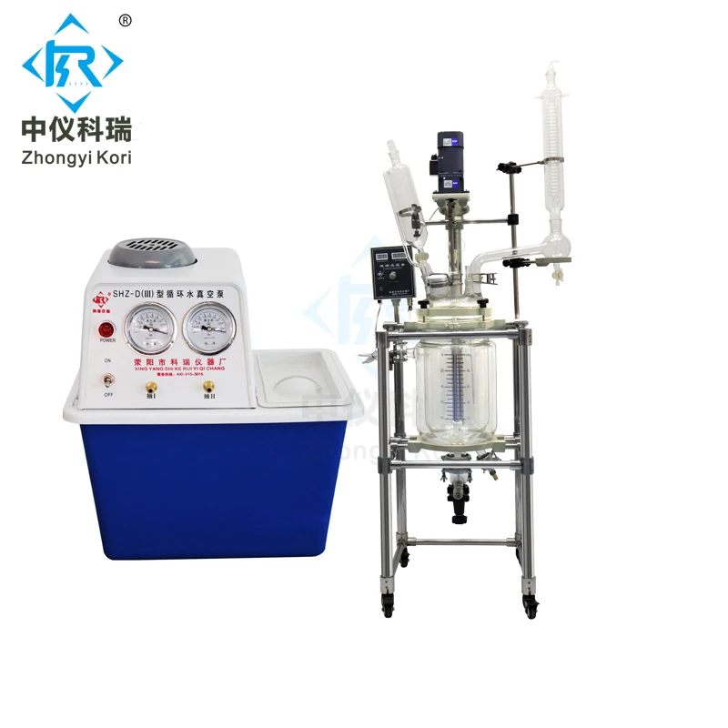

5L CE Chemical Lab Double Layer Glass Reactor