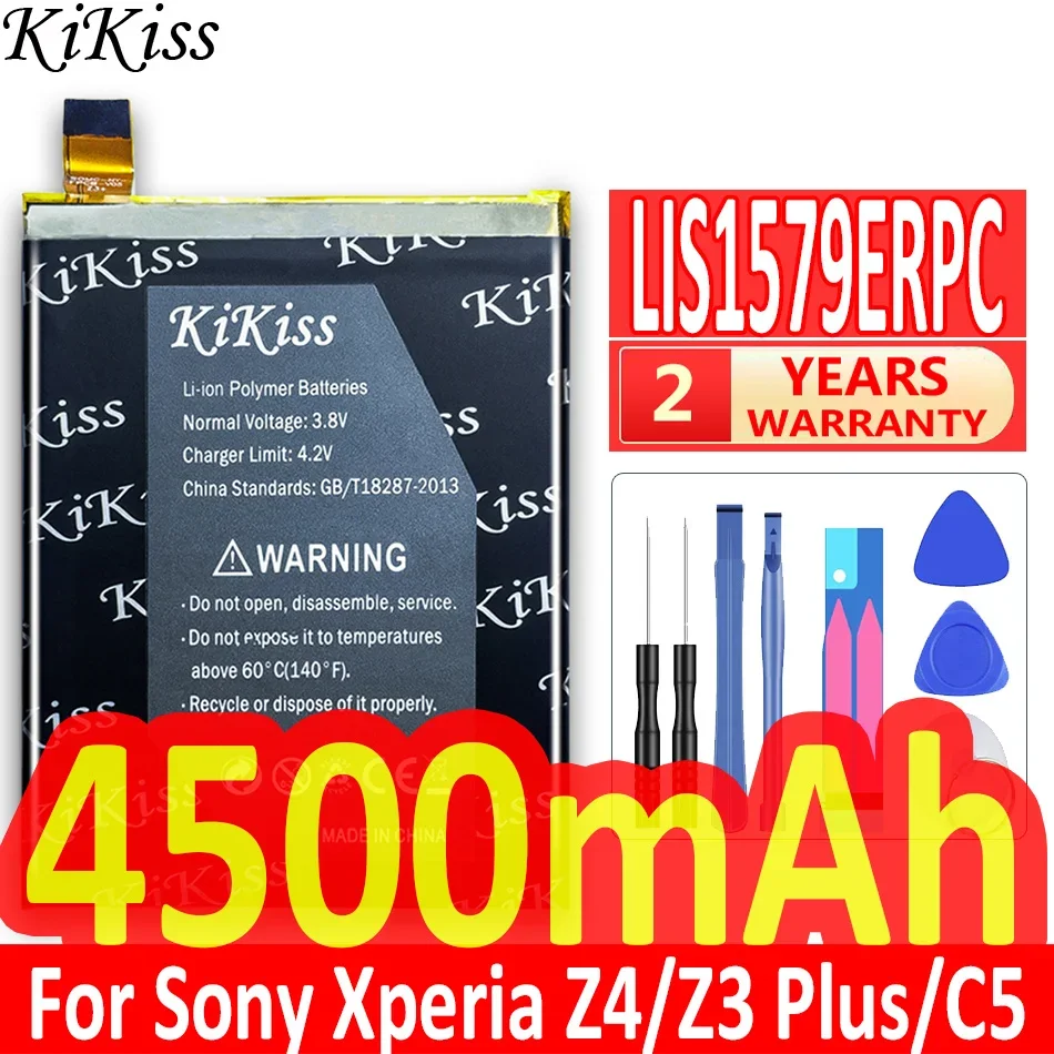 Аккумулятор KiKiss LIS1579ERPC 4500 мАч для Sony Xperia C5 Ultra E5553/Z4 Dual E6533/ Z3+ Z3 Plus NEO E6553 SO-03G Bateria