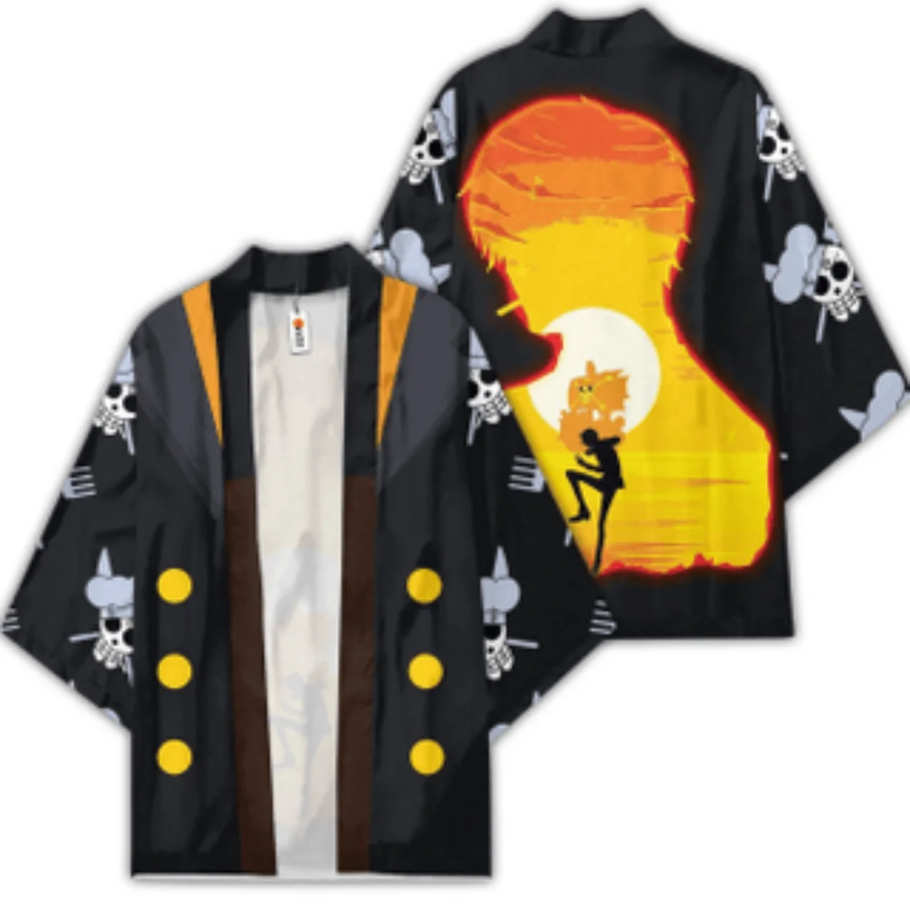 Аниме ONE PIECE Monkey D Luffy Плащ Trafalgar Water Law Косплей Кимоно Унисекс Юката Кардиган