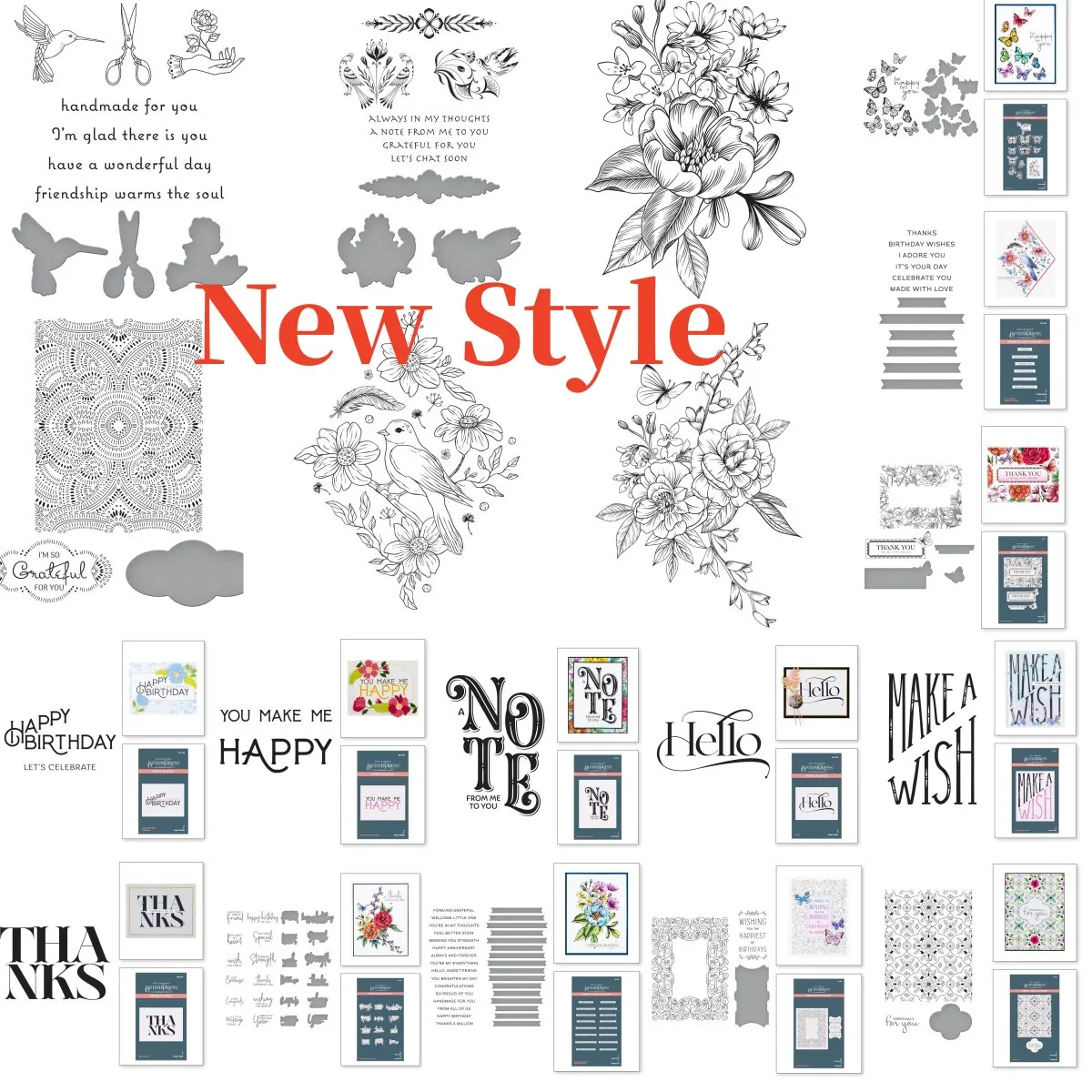 

Birthday Note Floral Bouquet Plate Metal Cutting Dies Hot Foil Set DIY Scrapbooking Paper Cards Mold Blade Embossing 2023 Summer