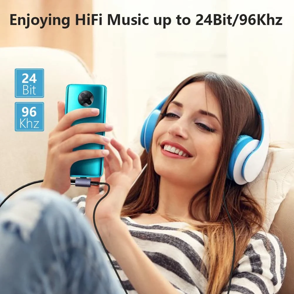 Адаптер-конвертер для наушников 2в1 адаптер USB C на 3 5 мм аудио и зарядки с быстрой