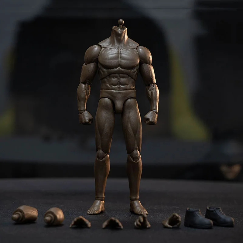 

VTOYS X BMS VSD0031 Black Skin 1/12 Male Zero Joint Super Flexible Muscle Body with Extra Hands Accessory for 6'' Action Figure