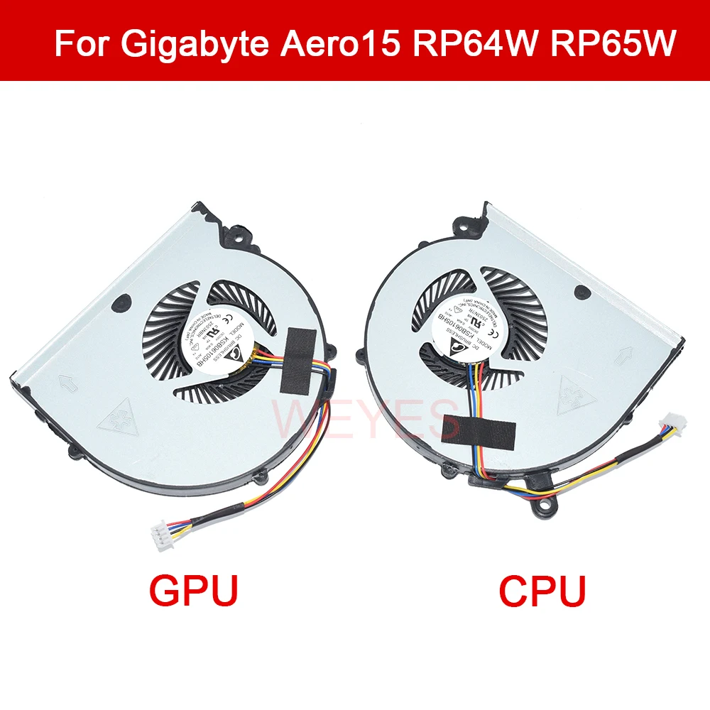 

Кулер для ноутбука Gigabyte Aero14 Aero15 V8 X9 Y9 RP64 P64 RP64W RP65 RP65W