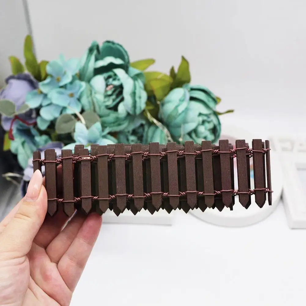 

1 Pcs 3/5cm*90cm Mini Wooden Fence Diy Miniature Garden Garden Dollhouse Succulent Decoration Fence Home Gadgets Crafts Pot H8o6