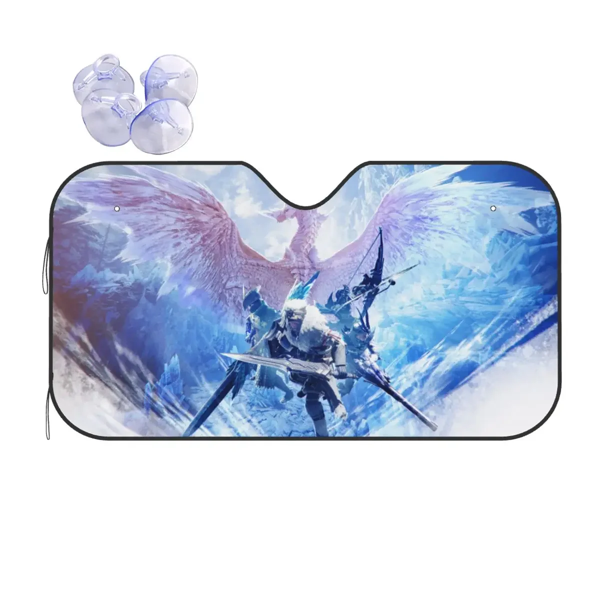 Monster Hunter World Iceborne Art Солнцезащитный козырек на лобовое стекло в подарок Модное