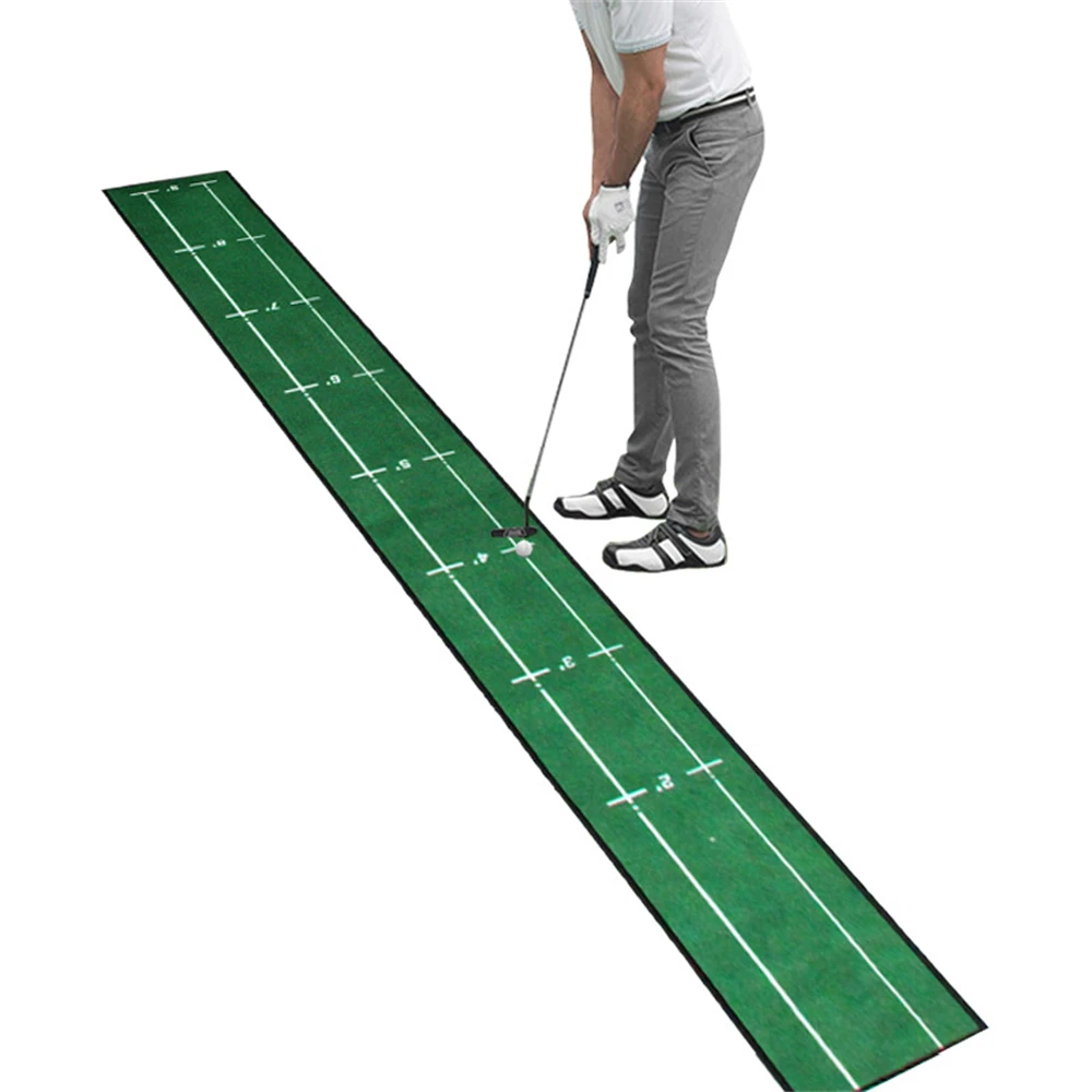 28.5x240CM Golf Putting Green Mat Indoor Golf Putter Training Mat for Home Office Golf Putting Practice 30x280cm THANKSLEE
