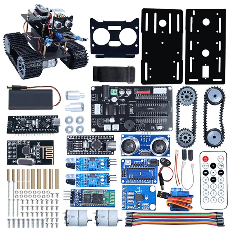 For Arduino Gesture Control NANO Car Kit Obstacle Avoidance Remote Control Intelligent Robot Programming Education Kit
