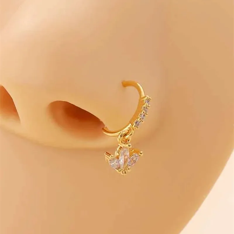 

Nose Ring Hoop for Women Men Body Piercing Jewellery Dangle Nose Rings Cartilage Earring Dangling Nose Piercing Jewelry