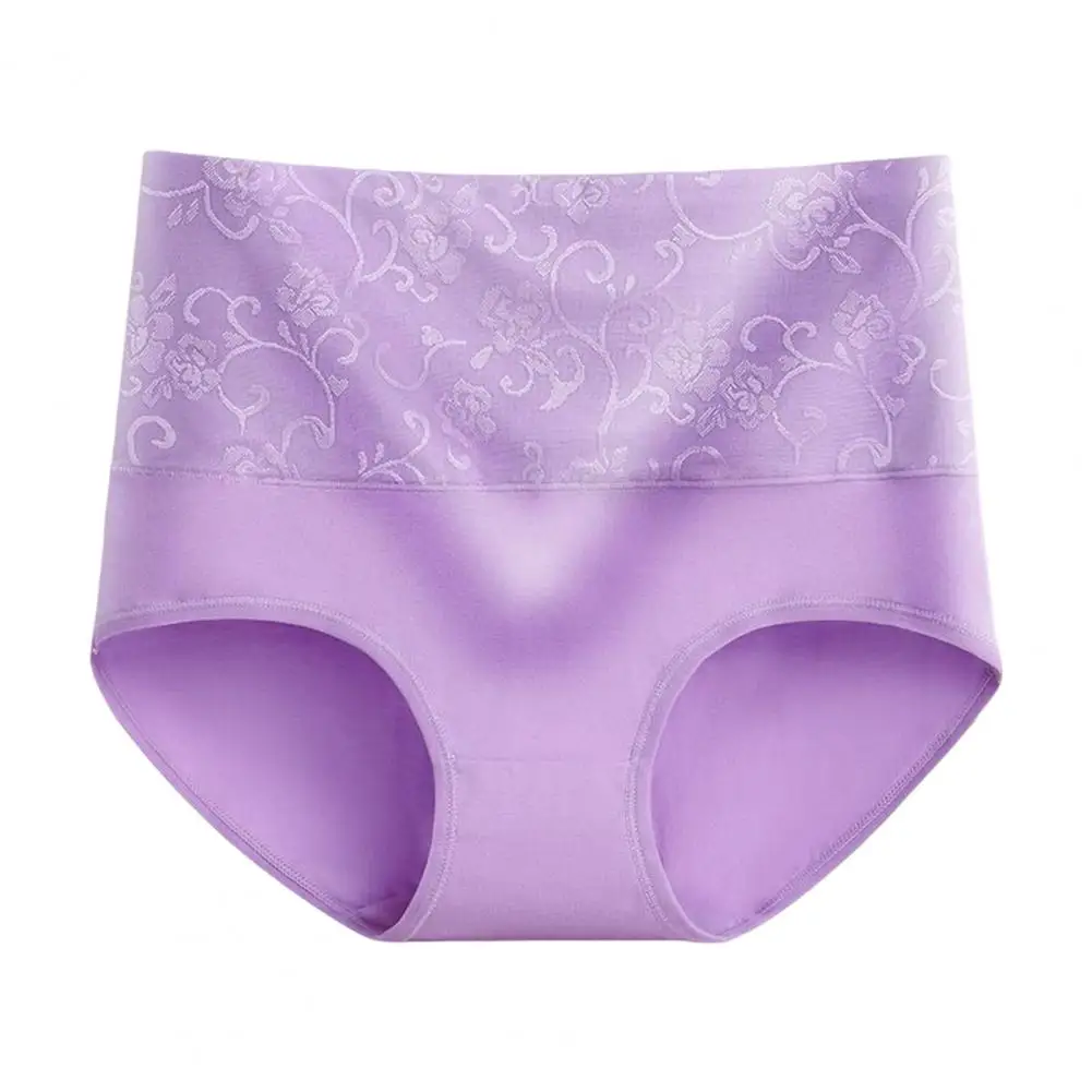 

Женские трусики с высокой талией и цветочным принтом