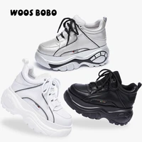 womens platform chunky sneakers woman increase casual sneakers luxury fashion comfortable running shoes lace up autumnnew 35 42