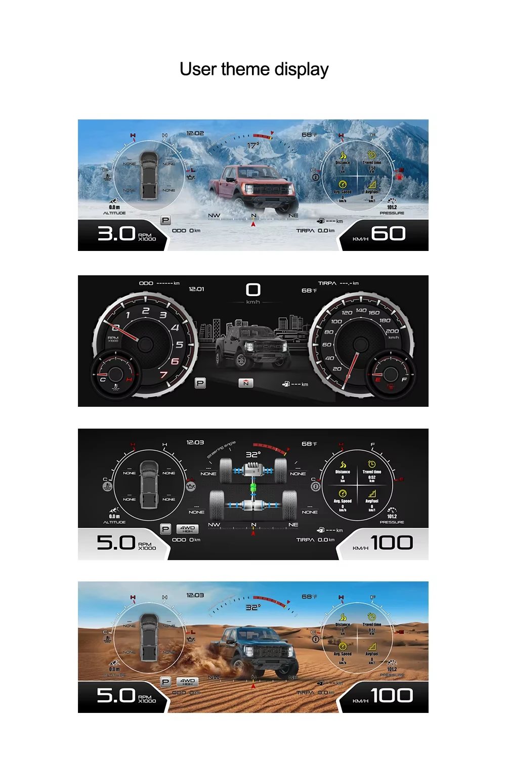 Фото ЖК-панель приборов для Chevrolet Silverado GMC Sierra 2007-2013, виртуальная приборная панель, цифровой дисплей спидометра №4