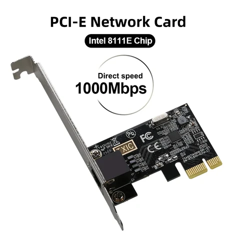 KEBIDUMEI сетевая карта PCIE RJ45 10/100/1000 Мбит/с