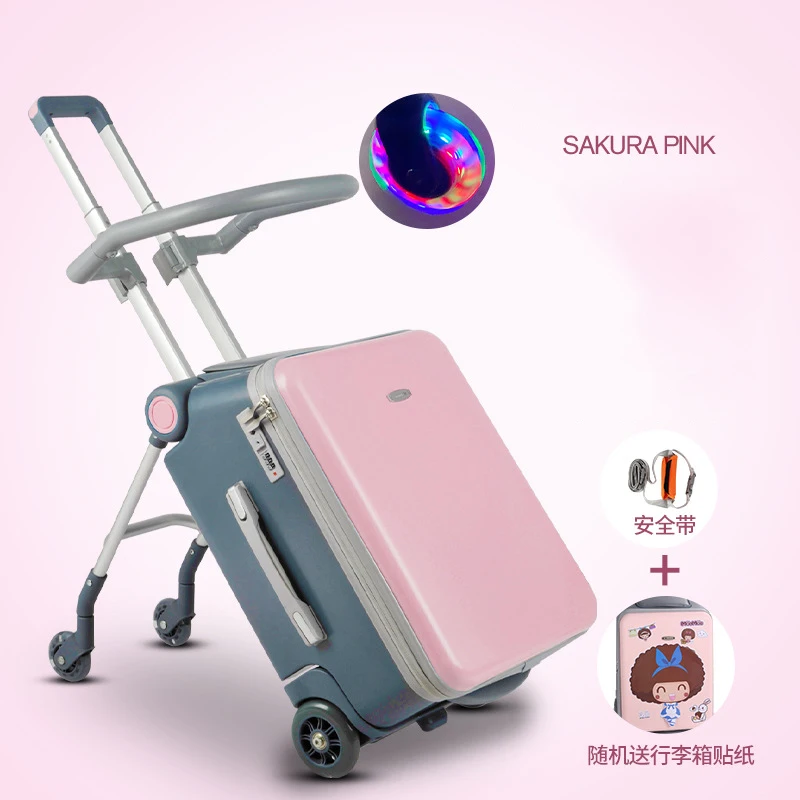 

Children's lazy suitcase, children can sit and ride, men women, baby travel trolley luggagee, baby stroller, artifact, boarding