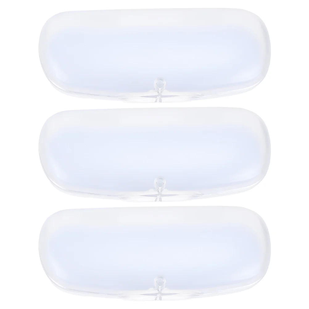 

3 Pcs Storage Box Glasses Case Student Clear Plastic Shot Eyeglass Pouch Pvc Container