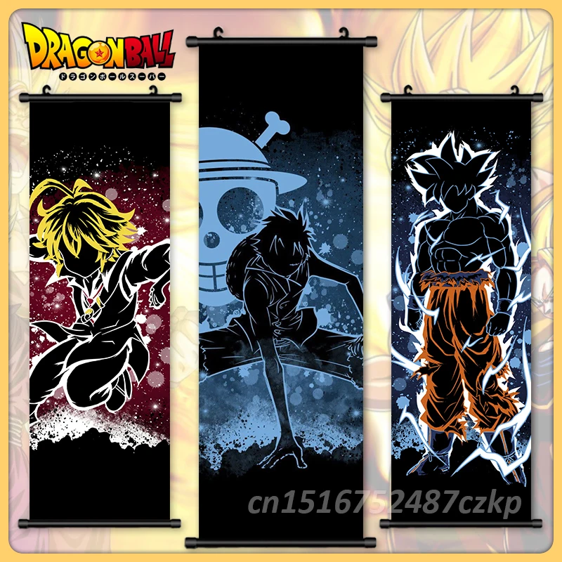 

Dragon Ball Vegetto Wall Art Painting Anime Hanging Son Goku Scrolls Strongest Warrior Canvas Print Pictures Poster Home Decor