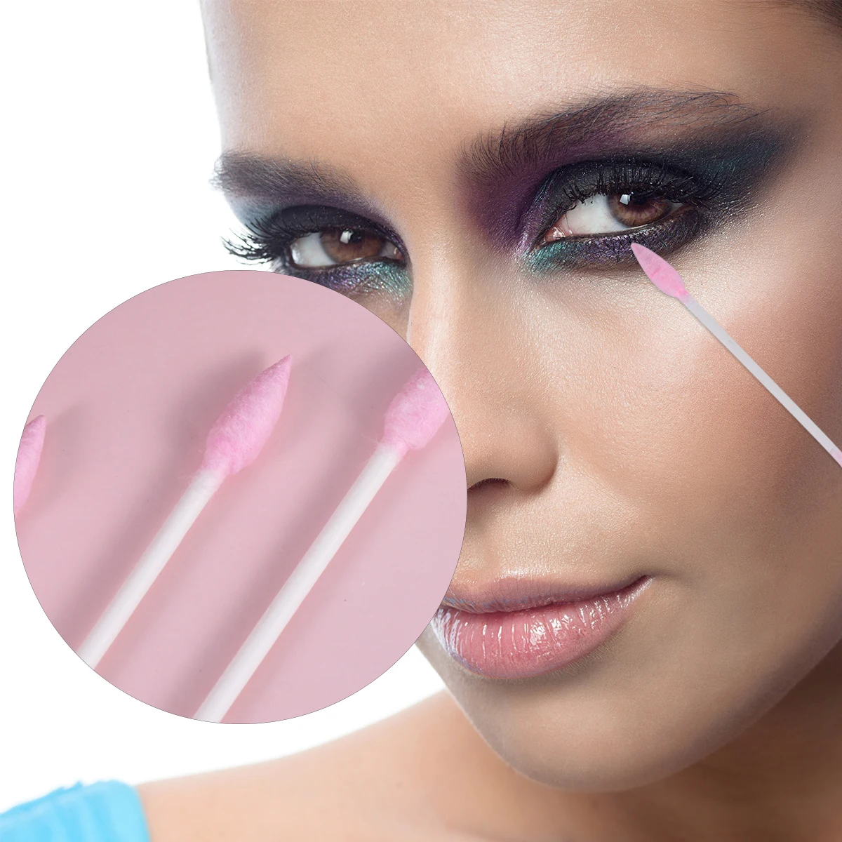 300 шт. ватные палочки Isopos макияж ушей заостренная ватная зубочистка для чистки