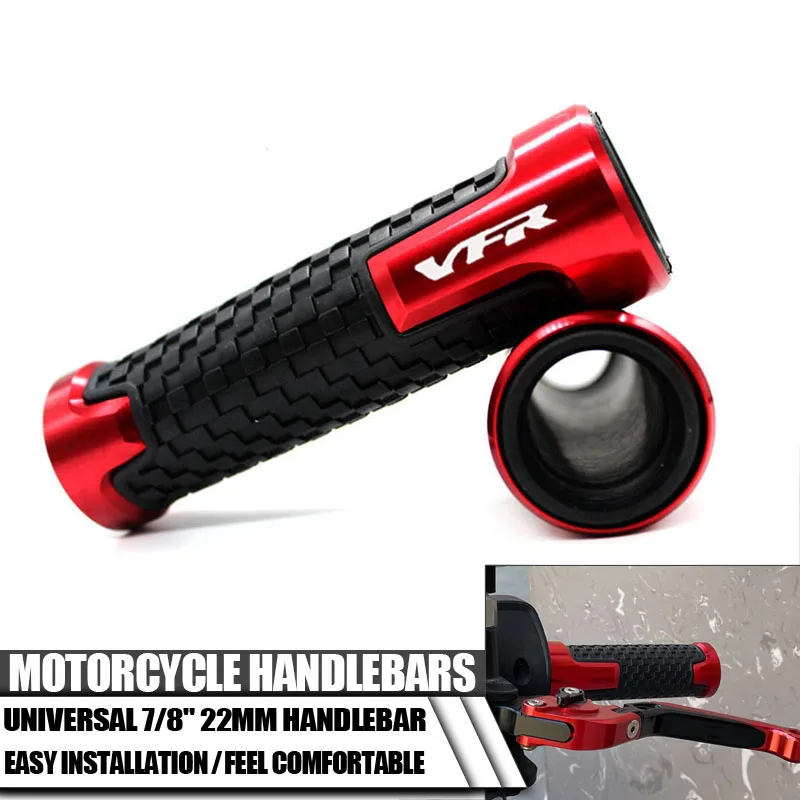 

For HONDA VFR750 VFR800 VFR1200 VFR1200F VFR 750 800 1200 1200F Motorcycle 7/8'' 22MM CNC Handlebar Grips Handle Grip Handle bar