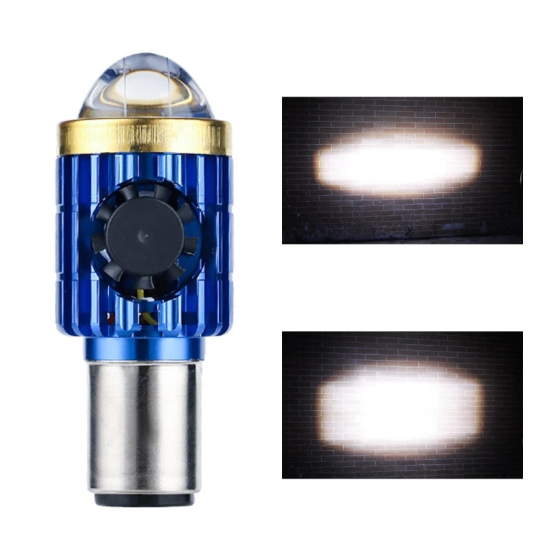 

H4 H6 Led Bulbs Motorcycle Headlight Hi/Lo Beam Dual Color Motorbike 22000LM