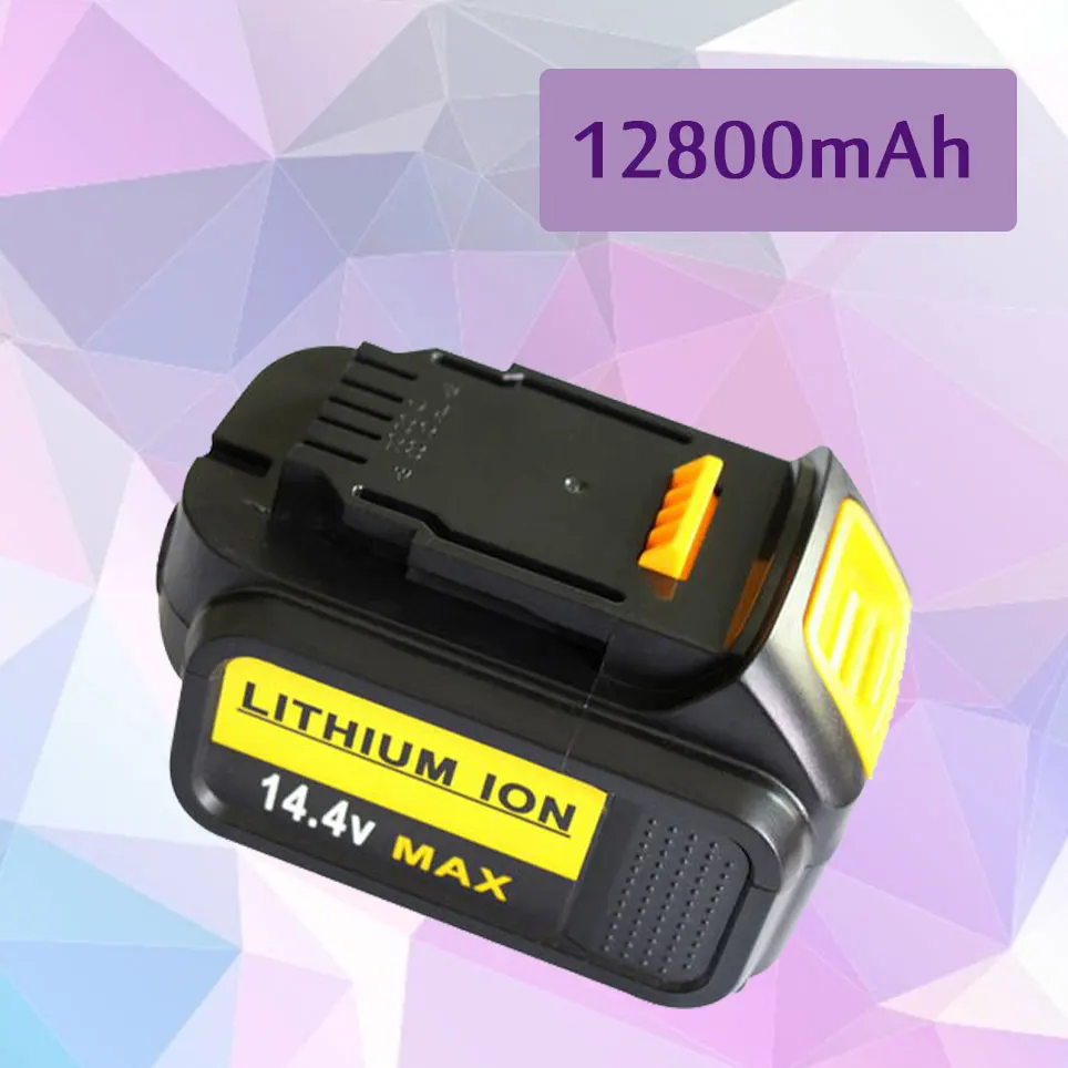 

2022 14.4V 12800mAh Power Tool Battery for DeWalt DCF835C2, DCF835L2, DCL030 XR, DCD936L2, DCD730C2 DCB140-XJ, DCB140, DCD735L2,