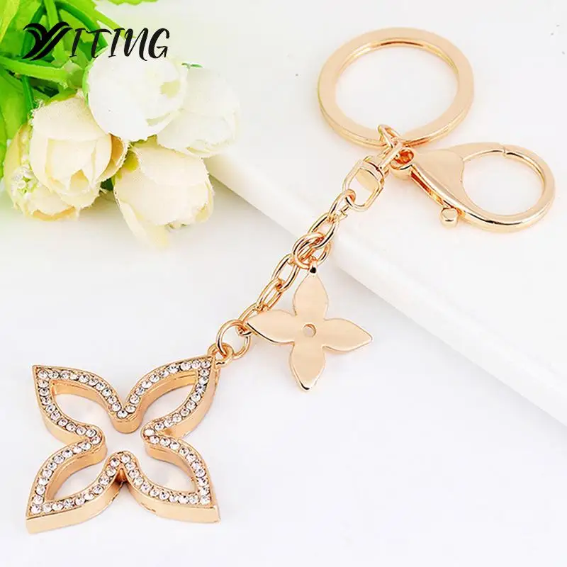 

Keychain Holder Vintage Shiny Four Leaf Clover Pendant Keyring Friendship Friends Keychain Keyring Jewelry Bag Pendant Clover