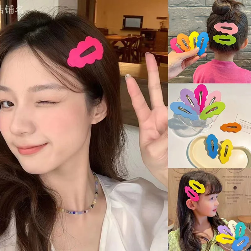 

2pcs Cute Korean Hair Side Clips Cloud BB Hairpin For Women Girls Gift Barrette Hair Accessories Headwear