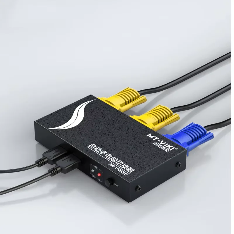 MT-VIKI 2-портовый автоматический KVM-переключатель VGA многокомпьютерный доступ