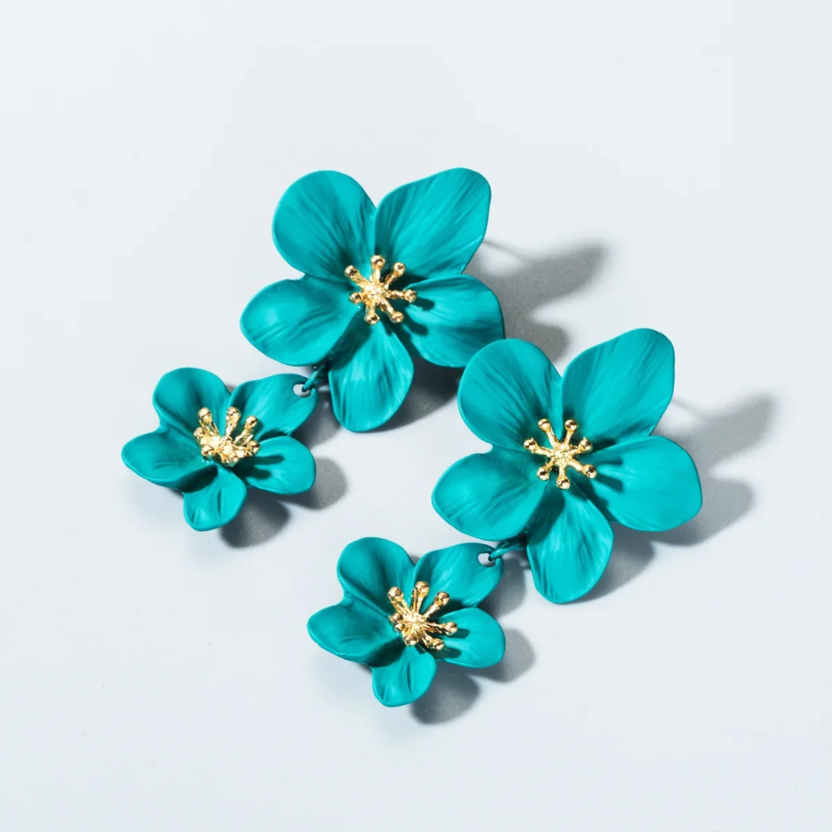 

Flower Dangle Earrings for Women Fairy Statement Summer Refreshing Seaside Idyllic Holiday
