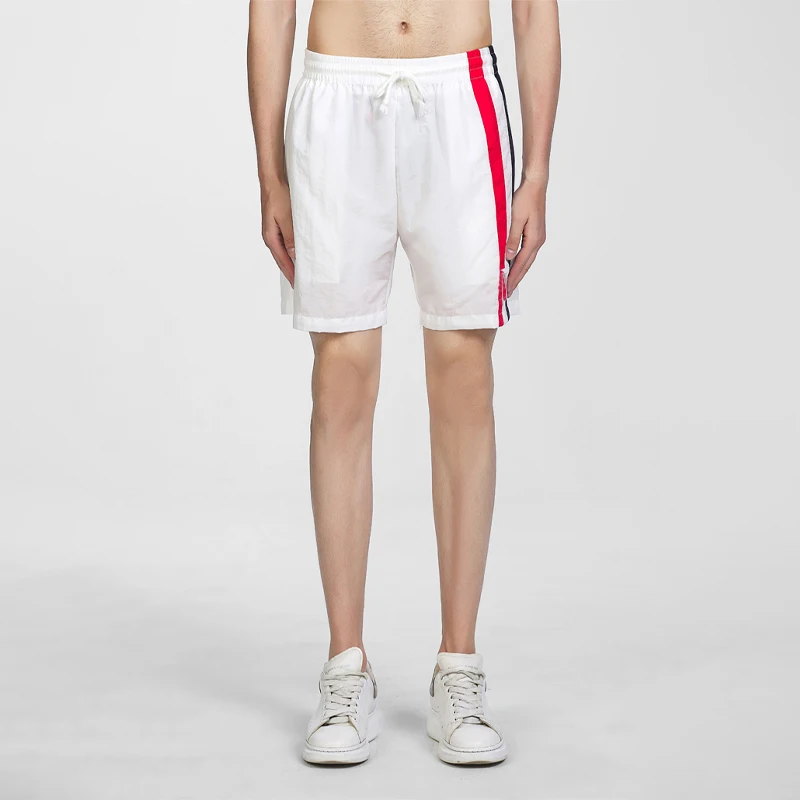 

TB THOM Shorts Summer Fashion Brand Sheer Ripstop Quick Dry Vertical Stripes Men's Clothing Beach Thin Pants Swimsuit 2022 New