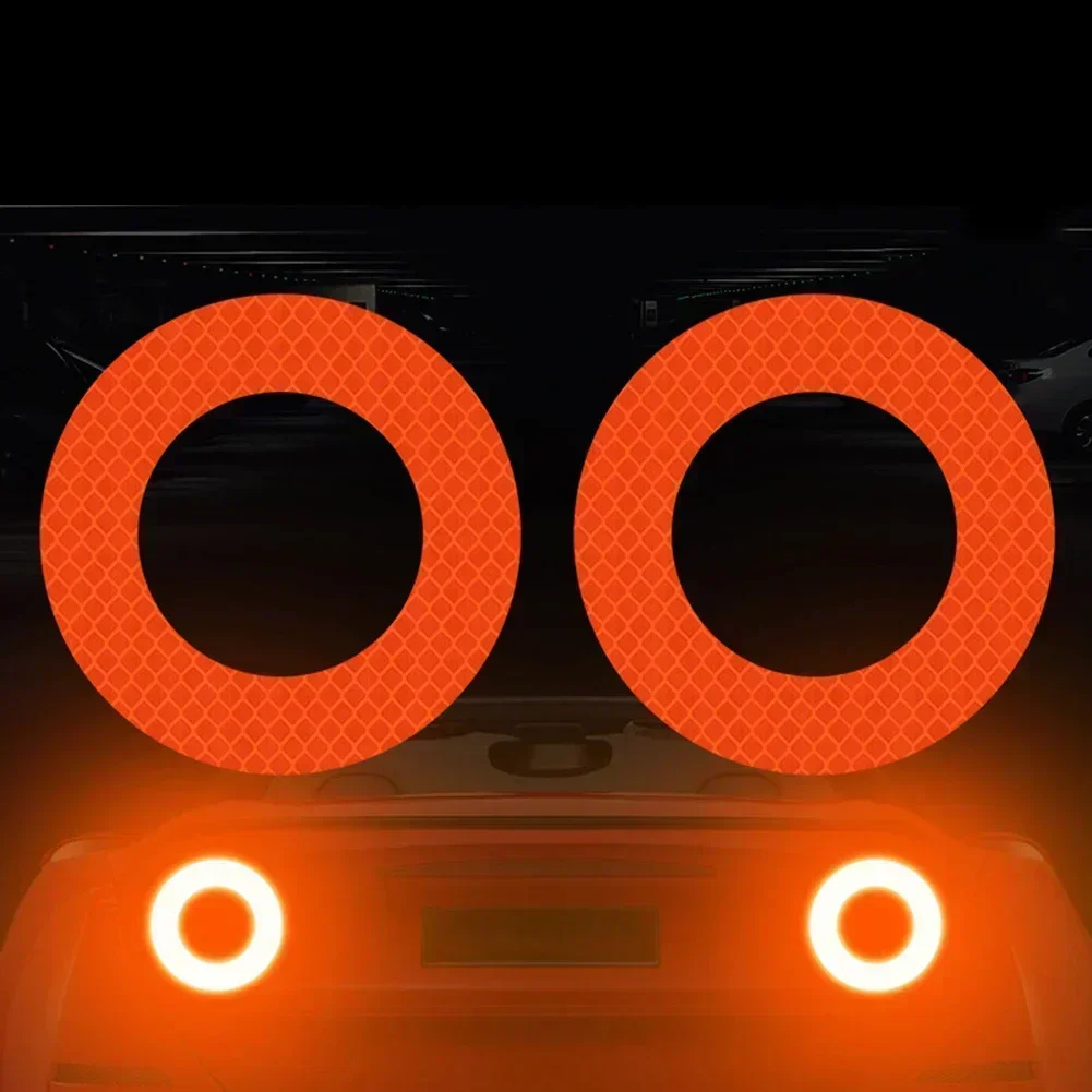 2 шт. светоотражающая наклейка для автомобиля на задний бампер защитная против