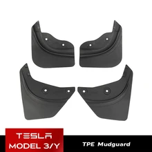 For Tesla Model Y 3 Car Wheel Mud Flaps Splash Guards MudFlaps Front Rear Fender New Upgrade TPE Mudguards Protector