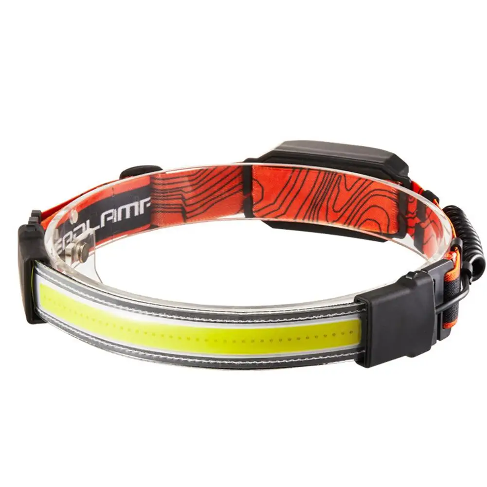 

Outdoor Cob Led Headlamp 250lm Usb Rechargeable Warning Light Portable Running Fishing Lights