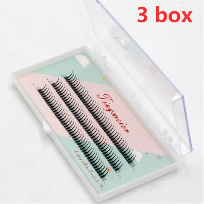 

3 Box 120 Clusters/box A M Type Eyelashes Grafting Triangular Eyelashes Planting False Eyelashes Self Grafting Thick Eyelashes