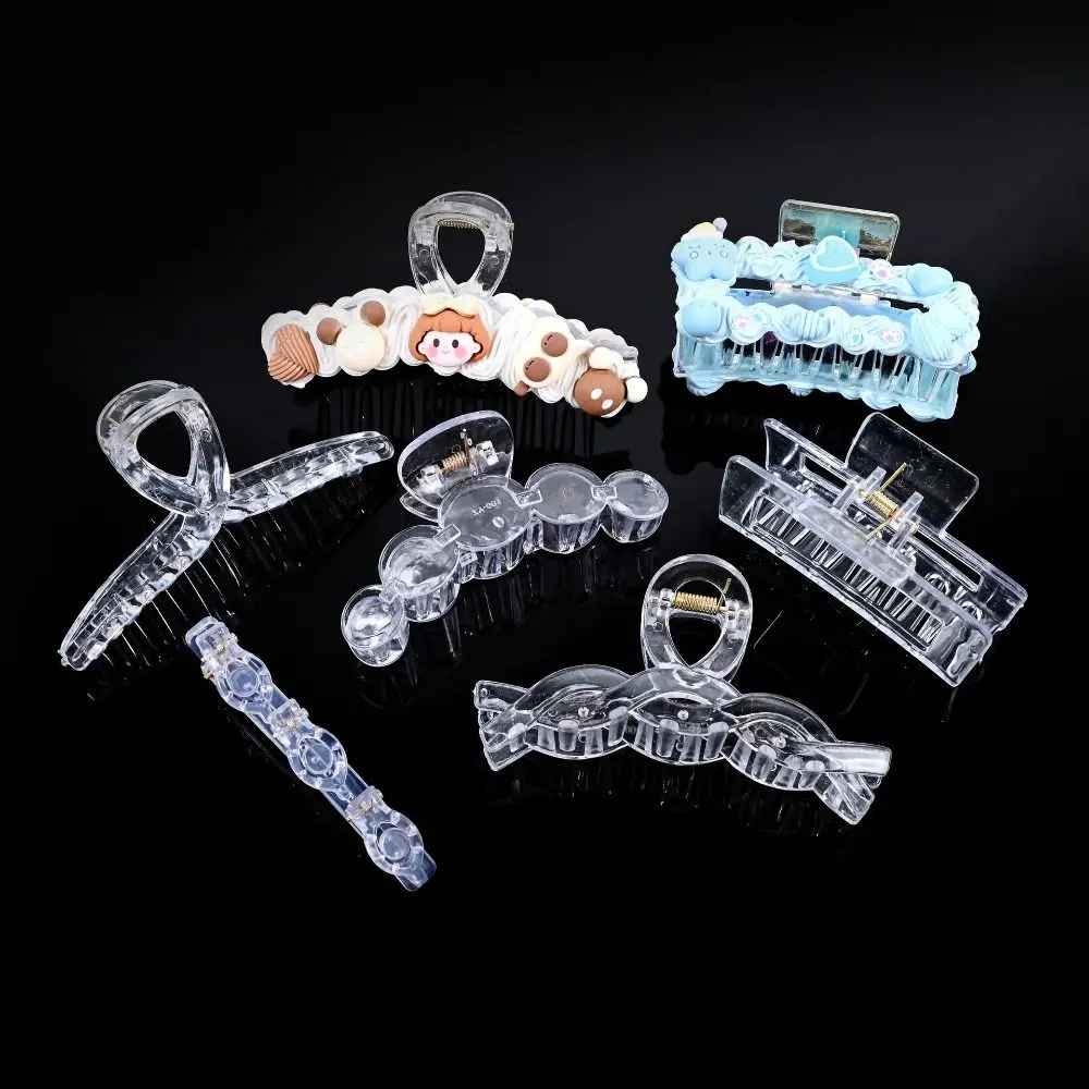 

Barrette Hair Accessory Claw Clip Cream Glue Hair Claw Hairclip Material Package Hairpin Accessories Decoration