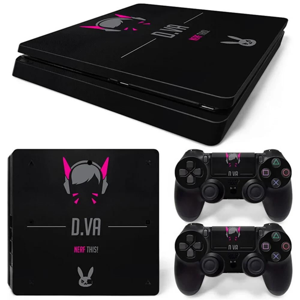 Тонкая наклейка DVA Overwatch для PS4 Защитная Наклейка консоли и контроллера