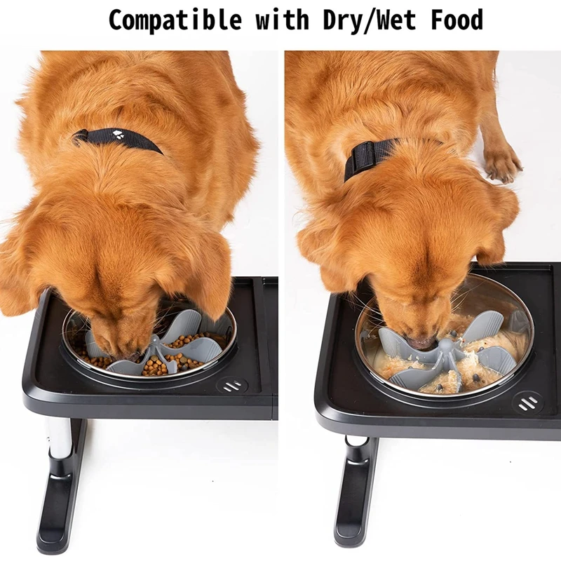 

Feeding Food Bowl For Small Medium Dogs Puppy Cat Treat Feeder Dispenser Pet Supplies Silicone Lick Mat Non-slip Slow