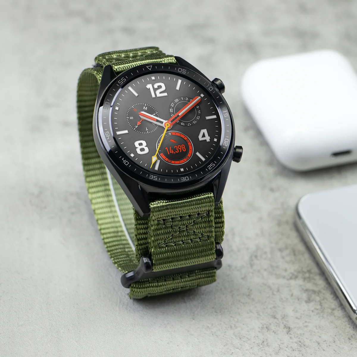 Нейлоновый ремешок для Samsung Galaxy Watch 3 CAOWTAN 22 мм