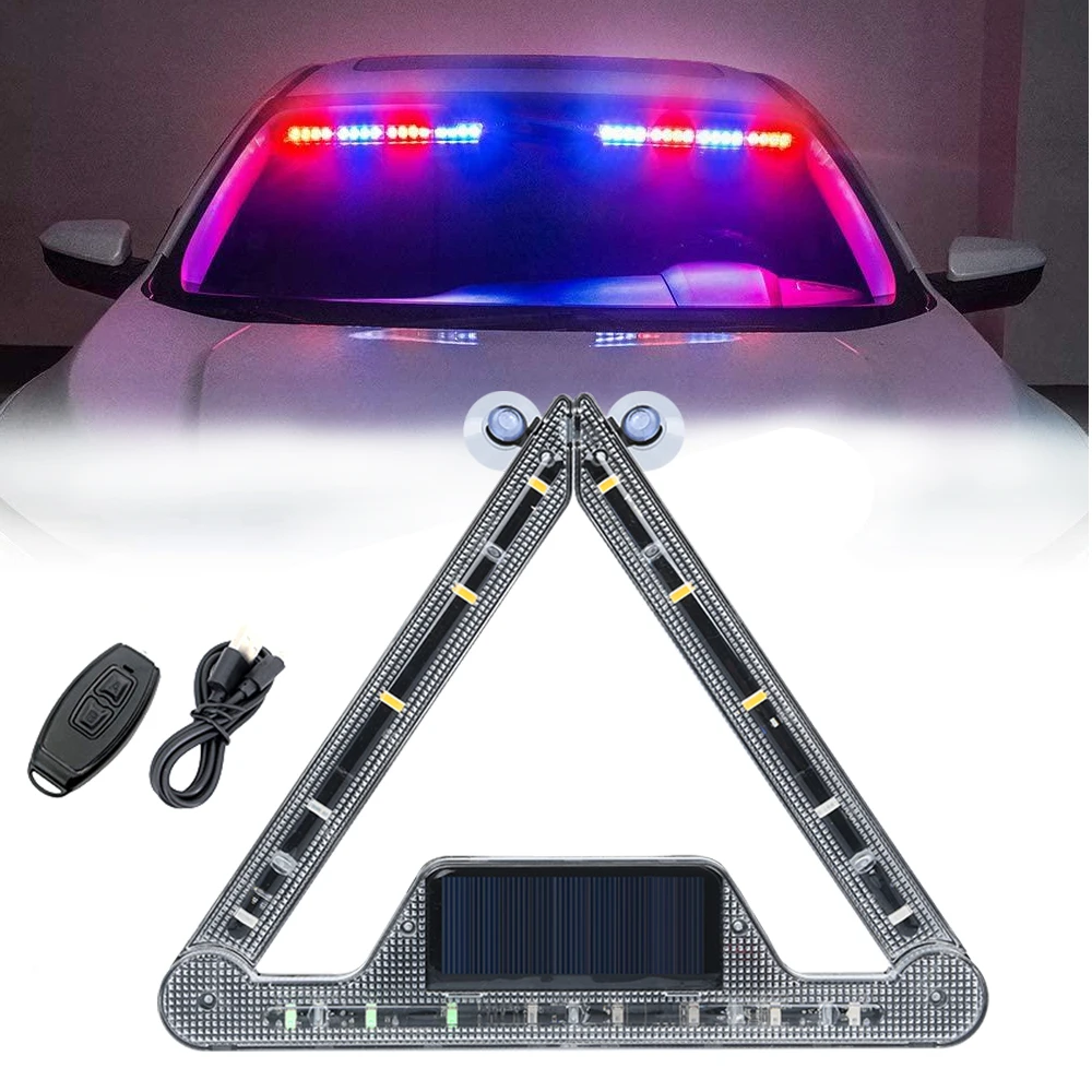 For Auto Emergency Grill Warning Lamp 18 Led Windshield Anti