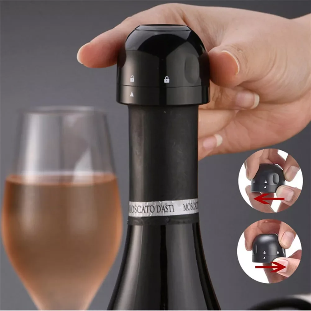 

Wine Bottle Cap Stopper Silicone Sealed Champagne Bottle Stopper Vacuum Retain Freshness Wine Plug Bar Tools