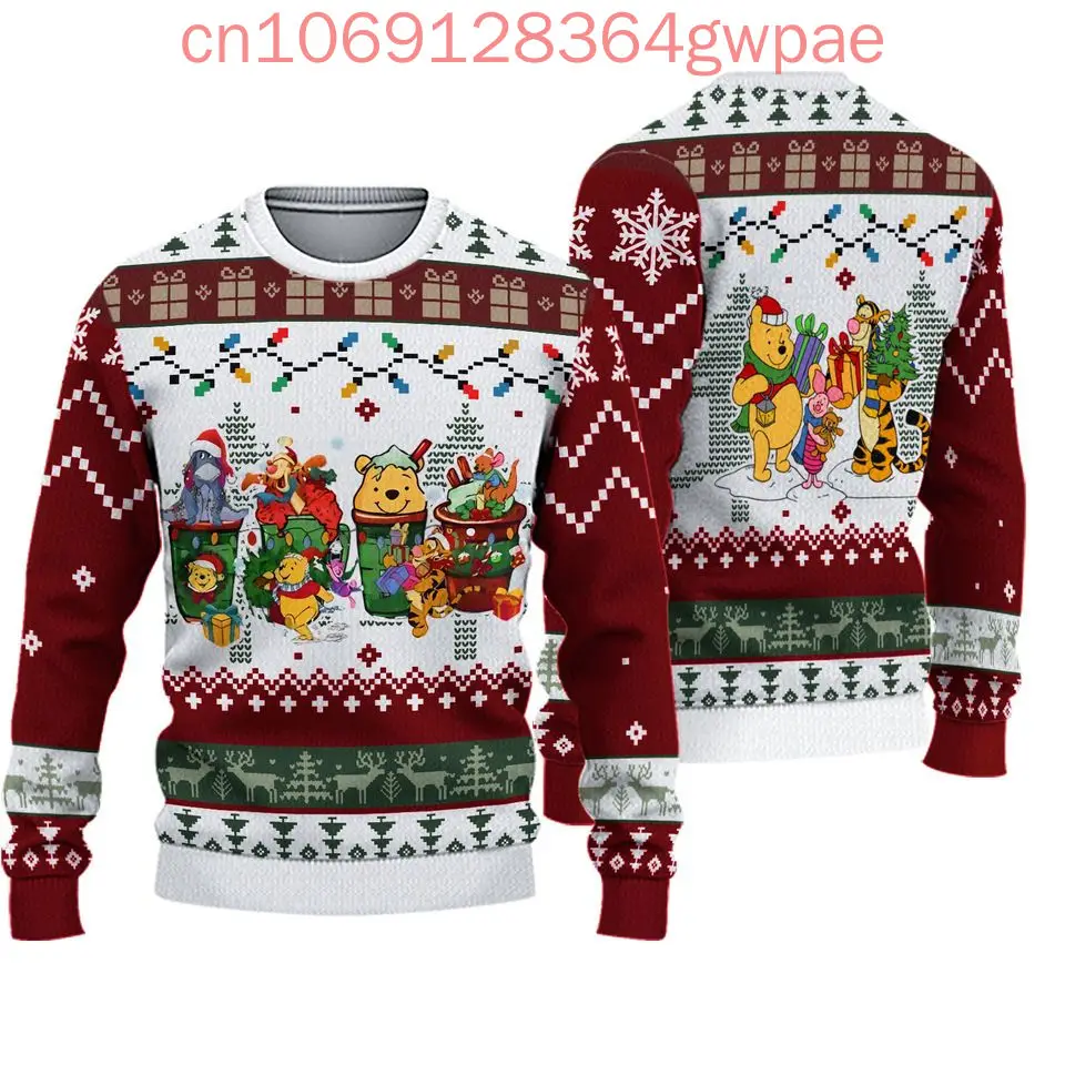 Дисней Винни Пух Уродливый свитер рождественский Рождественские подарки Аниме